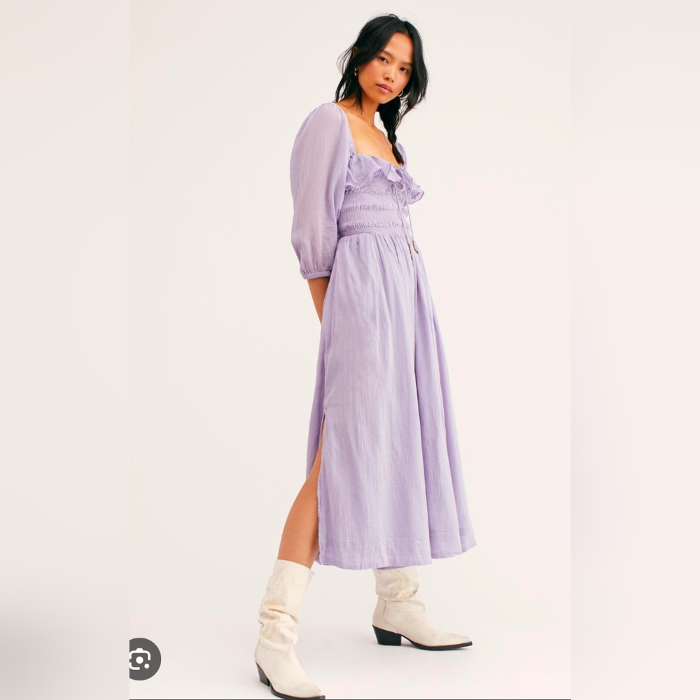 Free People Oasis Midi Dress (purple/lilac/lavender)